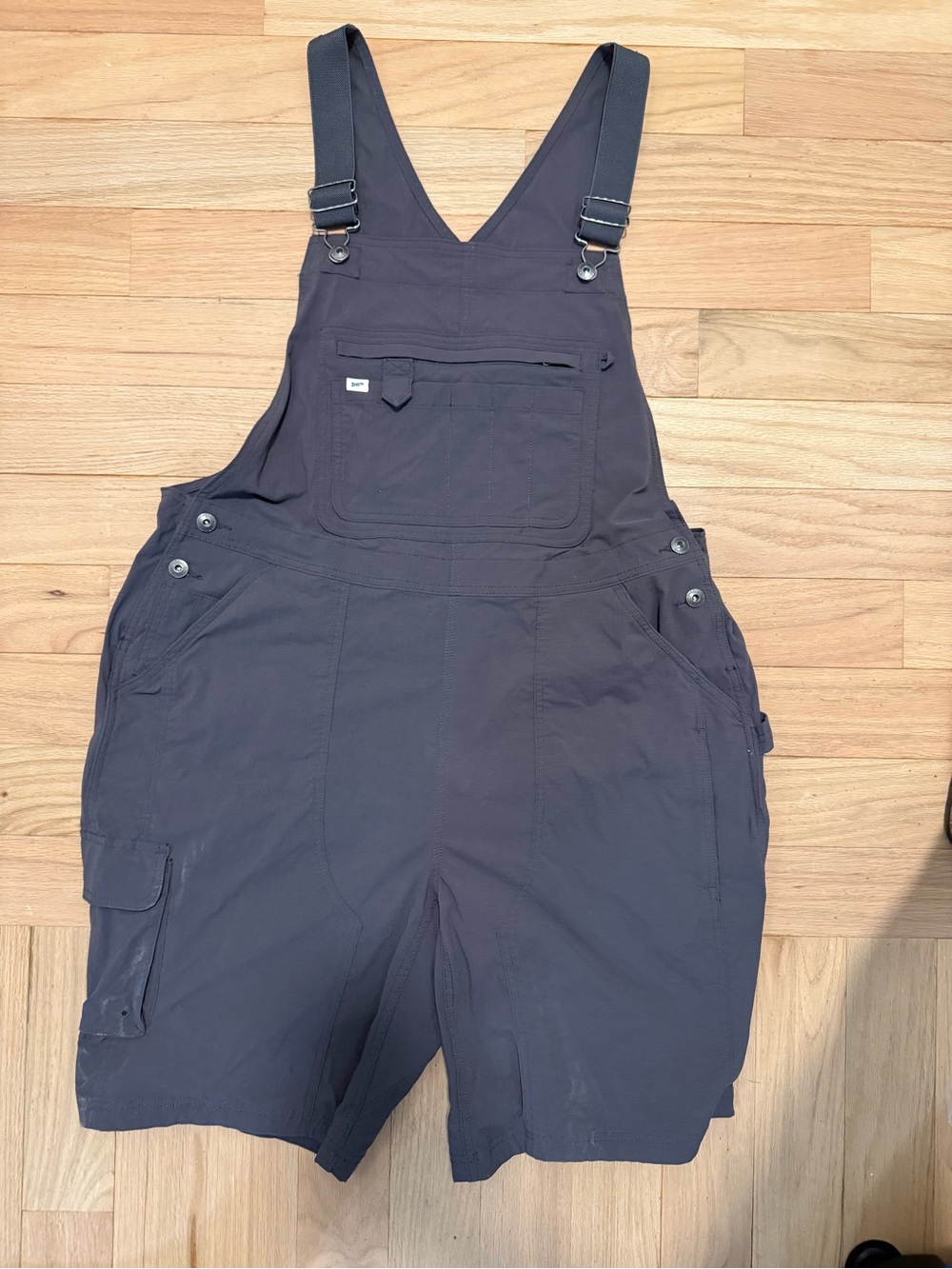 Women’s Duluth Trading Dark Charcoal Utility Short Overalls